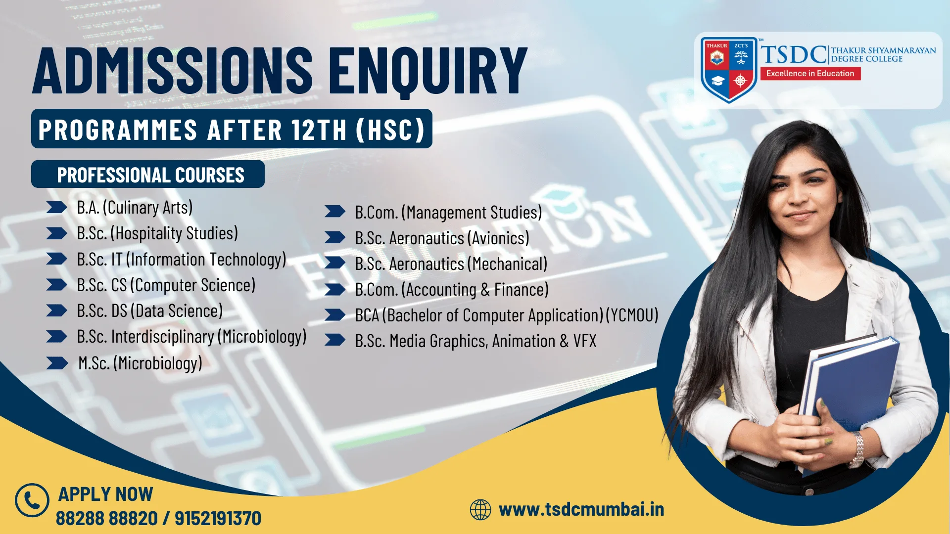 TSDC Admissions Open